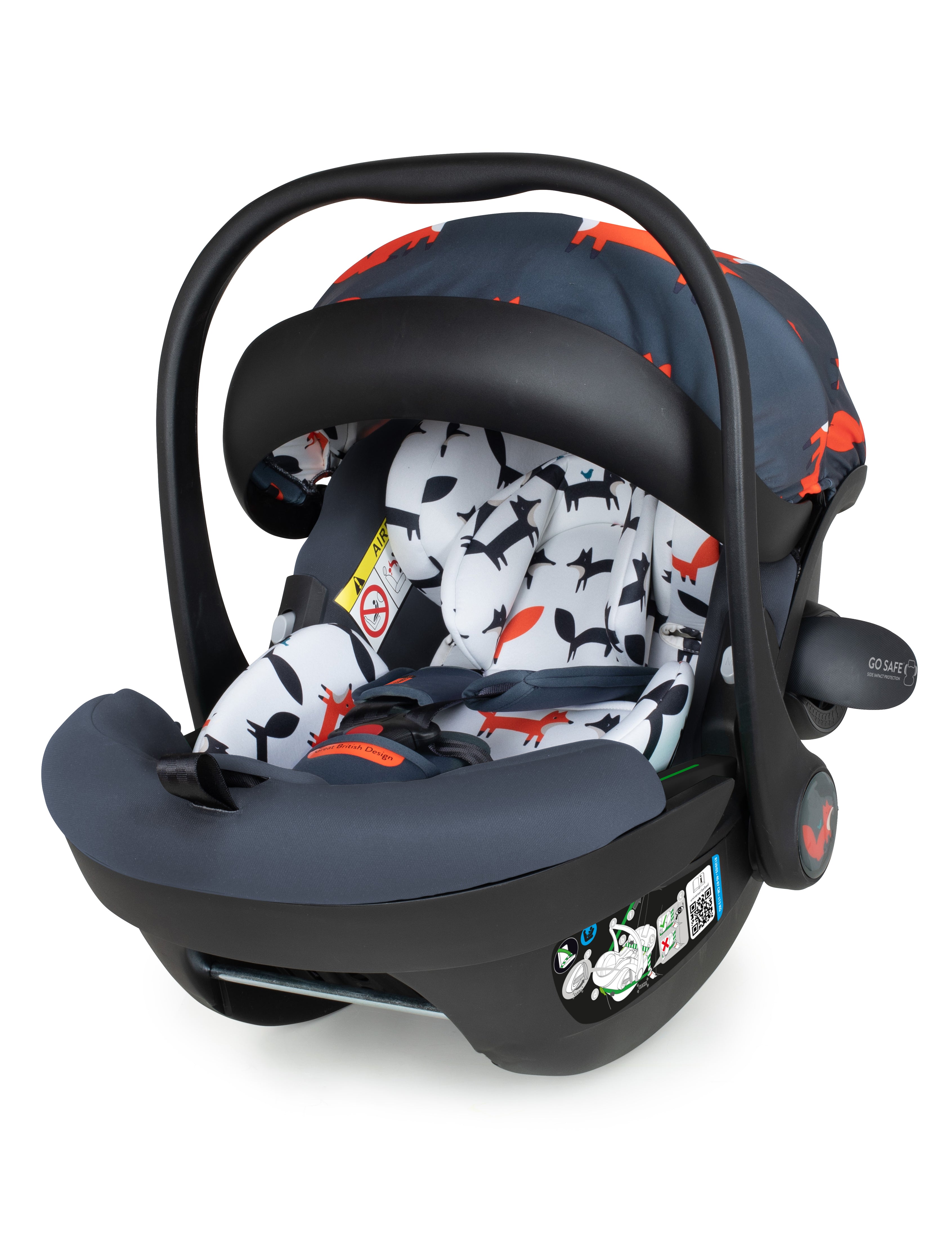 Acorn I-Size 0+ Car Seat Charcoal Mister Fox